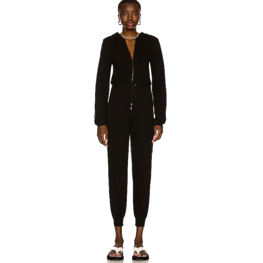 The Range Hoodie Jumpsuit in Jet Black Medium
